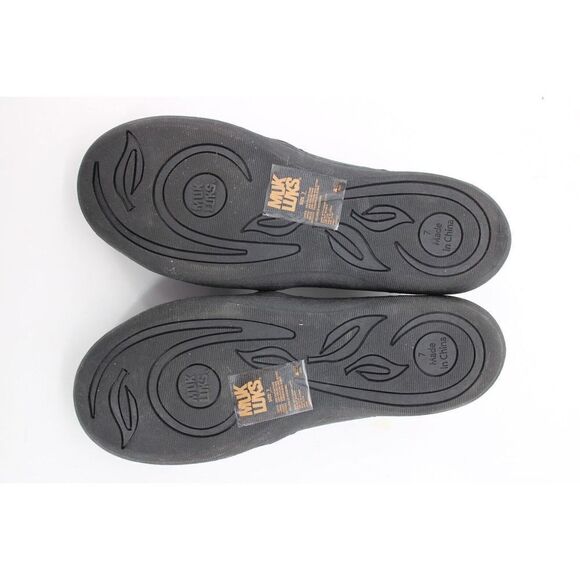 Muk Luks Sport Shoes sz 7 Slip On Black Sparkle glitter WPL6134 - Picture 2 of 10